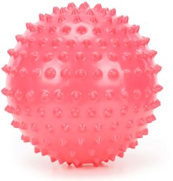 Piłka z kolcami do rehabilitacji 20 cm sensoryczna do masażu jeżyk z wypustkami różowa UNIWERSALNY