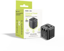 Mobile Origin Universal Travel Adapter PW30 EU/UK/US/AUS Black