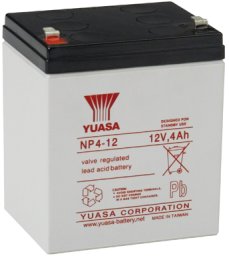 Akumuliatorius YUASA NP4-12 (4Ah, 12V, F1, VRLA, AGM)