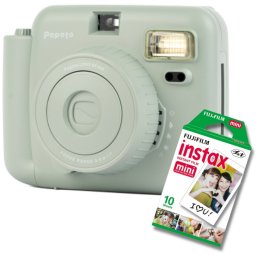 Aparat cyfrowy POPOTO ZIELONY APARAT NATYCHMIASTOWY Z WKŁADAMI INSTAX MINI 10 szt