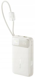 Powerbank Baseus EnerFill FC11 20000mAh 22.5W z wyświetlaczem cyfrowym i dwoma wbudowanymi kablami - beżowy