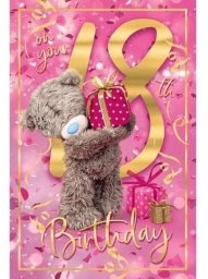 Karnet holograficzny 3D - On your 18th birthday
