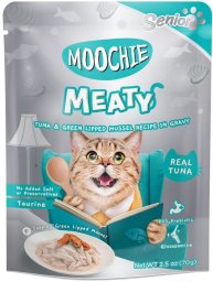 MOOCHIE Tuna & Green Lipped Mussel In Gravy 70g Senior