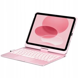 Etui Typecase Flexbook Touch             z klawiaturą do iPad 11" (A16) 2025 / iPad 10.9" 2022 jasno różowy