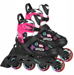 NA2053A ŁYŻWOROLKI VIBE RÓŻOWE ROZM. M(37-40) NILS EXTREME