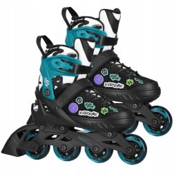 NA2053A ŁYŻWOROLKI VIBE TURKUSOWE ROZM. XS(29-32) NILS EXTREME