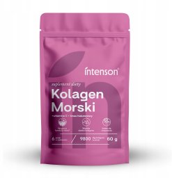 INTENSON_Kolagen z Witaminą C i Hialuronem, Skóra, Włosy suplement diety 60g