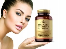 Bodymax SOLGAR_B-kompleks z Witaminą C suplement diety 100 tabletek