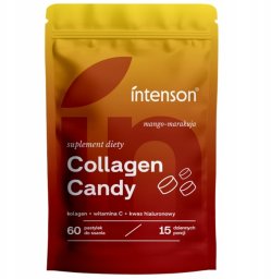 INTENSON_Collagen Candy suplement diety Mango-Passionfruit 60 pastylek do ssania