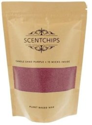 Scentchips Świeca sypana 250gr wosk perłowy fioletowy