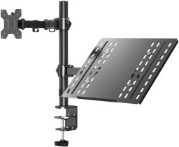 Triadyn Uchwyt Biurkowy DuoMount na Monitor i Laptopa Regulowany Obrotowy TRD-BLK-2ST-13"-32"
