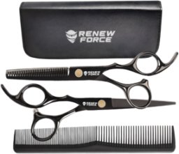 ZESTAW PROFESJONALNE NOŻYCZKI FRYZJERSKIE DO STRZYŻENIA WŁOSÓW CIENIOWANIA