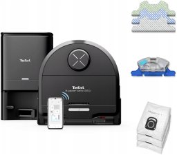 Robot sprzątający Tefal X-PLORER Serie 220+ Animal & Allergy czarny Robot odkurzający