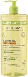 A-Derma, Exomega Control, Fragrance, Emollient, Shower Oil, Body, For Dry Skin, 1000 ml Unisex