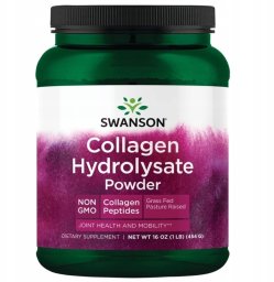 Swanson SWANSON Hydrolizowany kolagen w proszku 454g one size