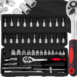 ZESTAW KLUCZY NASADOWYCH 46El. O651