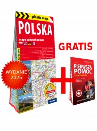 Plastic map samochodowa Polska 1:700 000