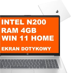 Laptop HP 17-cn3106ds / AD7J9UA / Intel N200 / 4GB / 128GB UFS / Intel UHD / HD+ / Dotyk / Win 11 / Biały