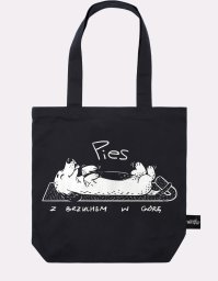 Torba Pies z brzuchem na górze