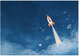 Fototapeta Na Flizelinie Dla Chłopca Rakieta Dla Dzieci 350x250