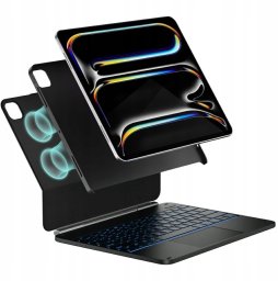 Etui Typecase Edge + z klawiaturą do iPad Pro 13" 2024/2025 włókno węglowe