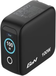 Ładowarka Verbatim Mini GaN 100W 2xUSB-C PD/1x USB-A QC adapter UE/UK/USA czarny (30239)