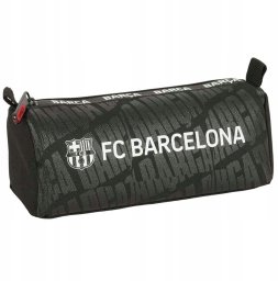 Piórnik FC Barcelona Czarny Piórnik Szkolny Saszetka Logo Pojemna Przegroda