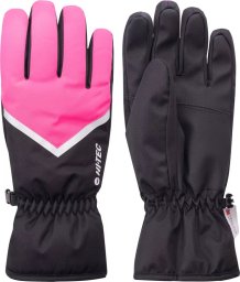 Damskie rękawice ocieplane Hi-tec LADY BAIXA black/pink rozmiar S/M