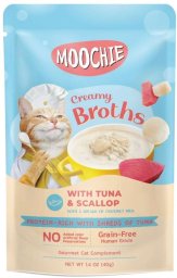 MOOCHIE Creamy Broths With Tuna & Scallop Grain-Free 40g