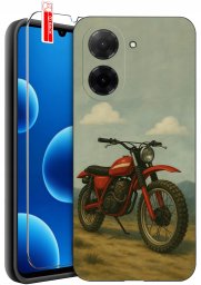 krainaGSM ETUI do Xiaomi Redmi A5 | WZORY | SILIKONOWE MATT CASE + SZKŁO 9H