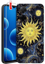 ETUI do Xiaomi Redmi A5 | WZORY | SILIKONOWE MATT CASE + SZKŁO 9H