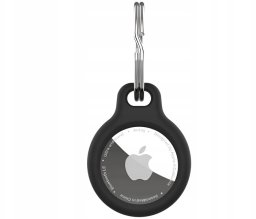 Breloczek Fixed Etui silikonowe FIXED silky do Apple AirTag, czarne