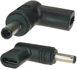 Adapter USB-C do zasilania laptopa z gniazdem 4,5x3,0mm + pin