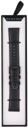 GlacierX pasek do smartwatcha Classic Leather Black 22mm