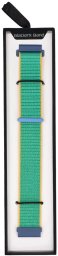 GlacierX pasek do smartwatcha Grip Strap Nylon Crayon Green Jadeitowy + żółty i niebieski 22mm