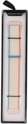GlacierX pasek do smartwatcha Grip Strap Nylon Tropical Cream Kremowy + niebieski i pomarańczowy 22mm