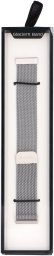 GlacierX bransoleta do smartwatcha Milanese Magnetic Strap Silver mesh Srebrna 22mm
