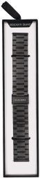 GlacierX Bransoleta do smartwatcha Classic Black Steel Czarna 22mm