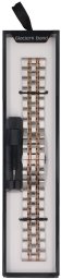 GlacierX Bransoleta do smartwatcha Modern Bicolor Silver & Rose Gold Srebrna + różowe złoto 22mm