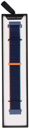 GlacierX Pasek do smartwatcha Grip Strap Nylon Ocean Blue Atramentowo-pomarańczowy 22mm