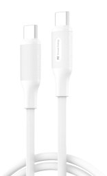 Kabel USB Jokade Nowy Encore Energy MD-60CC1W 100 cm 2x USB-C PD 60 W Biały