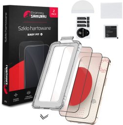 Ekranowy Samuraj Szkło Hartowane do Apple iPhone 17 Pro Max z ramką Easy Fit | 2-Pack