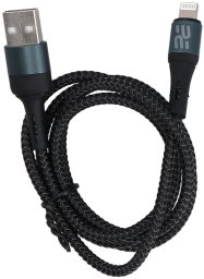 Kabel USB Joyroom kabel Encore Energy USB-A Lightning 2A przewód QC PD do ładowania i transferu danych 100 cm braided czarny EE103-L