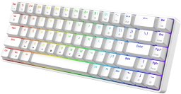 Klawiatura Triadyn Gamingowa Klawiatura Mechaniczna PLAY ELECTRA RGB Anti-Ghosting Blue Switches Dla Gracza Biała