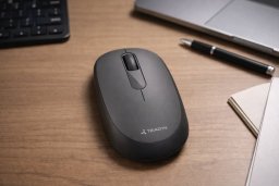 Mysz Triadyn Bezprzewodowa Mysz Biurowa SAO 2.4GHz Bluetooth 1600DPI Szara