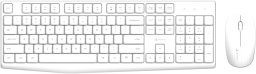 Klawiatura + mysz Triadyn Bezprzewodowy Zestaw Biurowy ELTANIN Klawiatura PORTIA i Mysz BELINDA 1600 DPI Biały