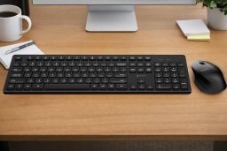 Klawiatura + mysz Triadyn Bezprzewodowy Zestaw Biurowy ALYA Klawiatura SKATHI i Mysz GREIP 1600 DPI Czarny