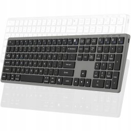 Klawiatura Triadyn Klawiatura Bezprzewodowa PROTEUS Bluetooth 2.4GHz 4-Urządzenia Biurowa Slim Akumulator Szara