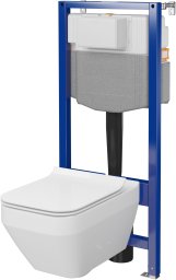 Zestaw kompaktowy WC Cersanit C30 AQUA 50 MECH QF MZ CREA SQUARE CO DUR WO ŁW
