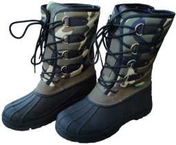 Super lekkie zimowe ciepłe wodoodporne śniegowce podeszwa TPR antypoślizgowa wysoka cholewka tęgość szeroka sznurowane GRIZZLY 42